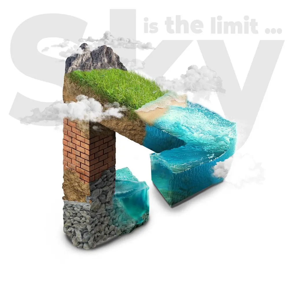 sky is the limit grafik komputerowy